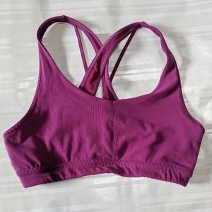 Plum purple Athleta sports bra